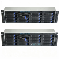 Boîtier de serveur rackable 3U 3316 ATX à échange à chaud 16 baies pour le stockage de données (en stock)