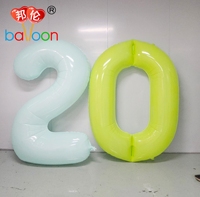 Ballon géant en nylon numéro 2026 2027 personnalisé en PA+PE de 2m, laminé, pour décoration de Nouvel An, de festival et d'anniversaire