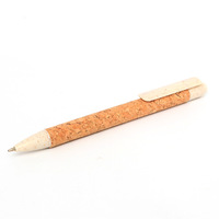 Stylo à bille rétractable en paille de blé durable FEMA, personnalisable avec logo, pour étudiants, promotionnel, papeterie de bureau en gros