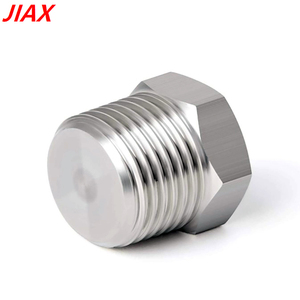 مقابس سداسية لولبية خارجية من الفولاذ المقاوم للصدأ للذكور NPT سدادة تركيب سدادة أنابيب NPT خيط سداسي - Product Image 1