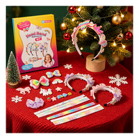 Kit de fabrication de serre-têtes et bracelets pour filles, pinces à cheveux, anneaux, accessoires de bijoux en strass, jouet créatif pour anniversaire, cadeau de fête