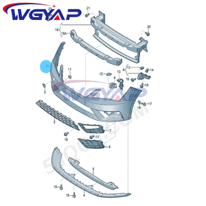 WGYAP OEM 5F0 807 221 Parachoques Delantero Tipo <span class=keywords><strong>FR</strong></span> Accesorio Original para Modelos SEAT León AB AC AD AE Parachoques de Coche 5F - Product Image 5
