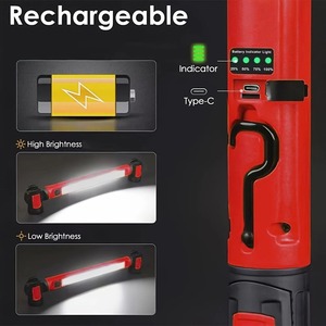 Lampe de travail LED super lumineuse, batterie rechargeable magnétique 5000mAh, barre lumineuse étanche pour la réparation automobile et l'éclairage extérieur - Product Image 6