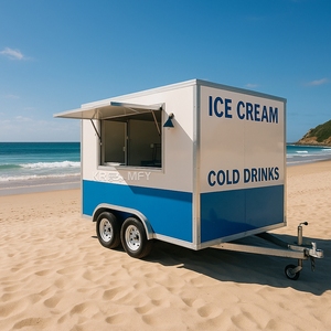Camion de restauration mobile homologué australien, entièrement équipé, pour la vente rapide de pommes de terre frites, remorque à glaces, chariot de nourriture de rue - Product Image 2
