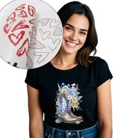 Fournisseur de patchs thermocollants écologiques pour vêtements, conception personnalisée de logo, autocollants de transfert thermique à effet 3D avec strass thermocollants