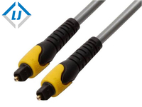 Directe d'usine nickelé fiber optique numérique toslink audio Mâle à Mâle câble