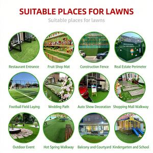 <span class=keywords><strong>Gazon</strong></span> <span class=keywords><strong>synthétique</strong></span> vert en gros, tapis d'herbe artificielle vert, équipement antidérapant pour aire de jeux pour animaux de compagnie - Product Image 3