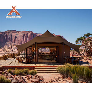 Tente <span class=keywords><strong>de</strong></span> <span class=keywords><strong>safari</strong></span> <span class=keywords><strong>de</strong></span> luxe Kawagebo Kamp, quatre saisons, en acier, avec armature droite, imperméable en PVDF, pour les fêtes et les événements - Product Image 6