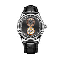 Montres mécaniques à tourbillon volant pour hommes, style élégant et minimaliste, lumineuses et étanches, nouvelle conception, usine OEM/ODM