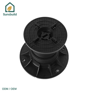 Système de piédestal de passerelle extérieure en plastique moderne Sunsbuild, supports de dalles de pavage réglables pour les projets de revêtement de sol d'accès à la cuisine - Product Image 1