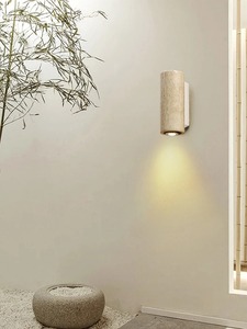 New Yellow Travertine Stone Japanese Style Wall <b>Lights</b> Home Bedroom Dinning Room Wall Lamp Designer Retro Outdoor Wall <b>Sconces</b> - Product Image 6