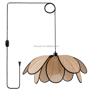 Skd Sunsir handmade tự nhiên mây tre ánh sáng Trần dài dây - Product Image 1