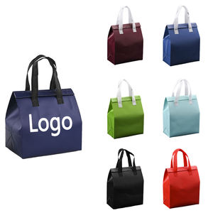 Custom Logo Recyclable Large Capacity Keep Cold Insulated Waterproof Non-woven Food Delivery <strong>Bag</strong> Wholesale - Product Image 1