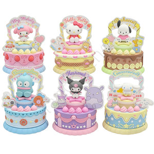 Figuras Sorpresa de Pastelitos Dulces, Lindos Postres de Gatitos, <span class=keywords><strong>My</strong></span> <span class=keywords><strong>Melody</strong></span>, <span class=keywords><strong>Kuromi</strong></span> y Cinnamoroll, Cápsulas Gashapon, Muñecas en Bola, Regalo 100-120mm - Product Image 1