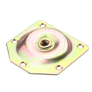 Connecteur d'angle en acier avec écrou, en acier au carbone zingué, pour support de meuble ou d'armoire - Product Image 2