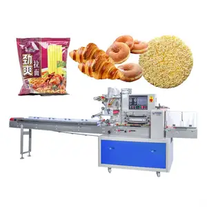 Manufacturing Plant Bread Flow Pillow Type Bag Machine Vegetable Packing Machines