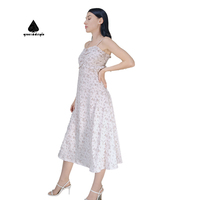 GREEN DIMPLE Vente en gros de robes à bretelles spaghetti florales pour femmes Robe de soirée élégante en tricot mi-longue Autre robe en coton Vêtements sexy pour femmes en vrac