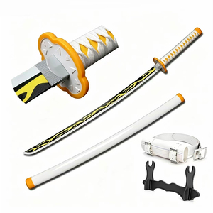 Spada Nichirin da 80cm/31.5in, Replica dell'Arma <span class=keywords><strong>di</strong></span> Mitsuri Kanroji e Tanjiro Kamado da <span class=keywords><strong>Demon</strong></span> <span class=keywords><strong>Slayer</strong></span>, Accessorio per Cosplay e Mostre <span class=keywords><strong>Manga</strong></span> - Product Image 2