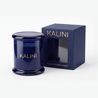 Conteneur de bougie personnalisé de qualité supérieure, décoration de Noël pour la maison, design classique, gobelet à bougie rond en verre avec boîte