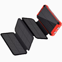 Trend ing Solar Chargeur Tragbare Power bank mit Kabeln Mehrzweck-Mobile Power Bank Solar 30000mAh Power bank mit Solar panel