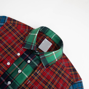 <span class=keywords><strong>Camisa</strong></span> Casual OEM para <span class=keywords><strong>Caballero</strong></span>, con Diseño de Parches en Contraste de Color, <span class=keywords><strong>Manga</strong></span> Larga, a Cuadros, con Dos Bolsillos, Tejido Popelina Teñido, Transpirable - Product Image 3