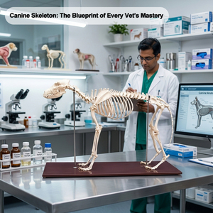 Modelo de <span class=keywords><strong>Esqueleto</strong></span> de Perro de Tamaño Real, Especímen de Anatomía Canina Completo para Laboratorios de Escuelas Veterinarias, Aulas y Entrenamiento Práctico de Anatomía - Product Image 5