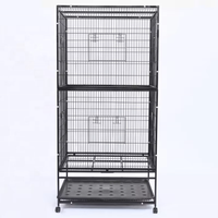 Accessoire pratique pour cage à oiseaux, adapté à l'alimentation et à la reproduction en intérieur et en extérieur, cage à oiseaux double couche, spacieuse et mobile