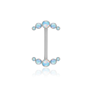 Venta al por mayor F136 titanio implantado 14G claro CZ piedra <span class=keywords><strong>flecha</strong></span> barra pezón anillo titanio <span class=keywords><strong>Piercing</strong></span> joyería para mujeres - Product Image 5