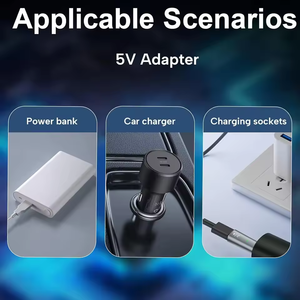 Adaptador de Carga Tipo-C de 5V para <span class=keywords><strong>Afeitadora</strong></span> 2026, Compatible <span class=keywords><strong>con</strong></span> <span class=keywords><strong>Philips</strong></span> One Blade QP2724 QP2834 QP1424 QP1924 QP4631 - Product Image 6
