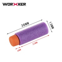 Dardos Cortos de Espuma Worker Toy Gen2, Peso Ligero y Pesado, con Soporte, Último Modelo, Paquete de 200