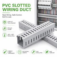 Goulotte de protection électrique en PVC industriel à fentes pour câbles, pour armoires de commande et machines, résistante aux flammes, pour câblage flexible, anti-UV