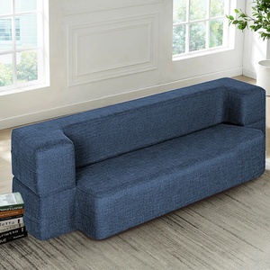 Sofá Cama Plegable Multifuncional de Lujo, Estilo Tradicional, Muebles de Hotel, Tapicería de Tela, Futón para Sala de Estar - Product Image 1