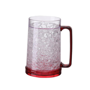 Hign chất lượng đôi tường Gel Frosty tủ đông đá cốc làm mát 16oz nhựa bia Mug với xử lý - Product Image 3