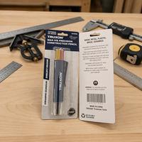 Crayon personnalisé professionnel avec mine sèche rechargeable (Graphite) et taille-crayon