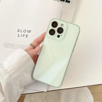 Coque de téléphone couleur unie Dopamine Macaron tendance pour iPhone 16 15 14, sans logo, pour couple