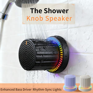 Mini Altavoz con Luz LED RGB, Base Magnética, Clasificación de Impermeabilidad IPX5 para Baño, Cocina y Ambientes Húmedos - Product Image 1