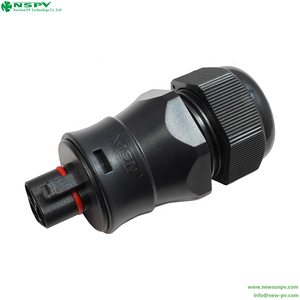 Connecteurs solaires AC NSPV 3 <span class=keywords><strong>broches</strong></span> IP67 étanches 500VAC pour onduleur solaire, max 35A - Product Image 2