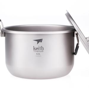 <span class=keywords><strong>Precio</strong></span> competitivo Titanium Pot 6L Camping Cooking Pot Set Cubo <span class=keywords><strong>de</strong></span> <span class=keywords><strong>titanio</strong></span> para senderismo al aire libre Camping Cocinar - Product Image 1