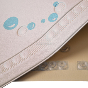 Tapis de bain antidérapant en PVC durable et écologique avec ventouses, motif animal, fabriqué à la machine, essentiels de salle de bain pour bébés, enfants et tout-petits - Product Image 4