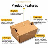 Carpeta de Papel Kraft Oblonga Biodegradable Personalizada con Materiales Reciclados Ecológicos para Comida Rápida, con Estampado en Bronce