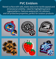 Étiquette adhésive en caoutchouc PVC 3D écologique avec logo découpé, avec balise RFID NFC pour l'étiquetage de couleurs personnalisées