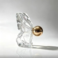 Vente en gros de flacons de parfum en verre de qualité supérieure de 80 ml en forme de papillon