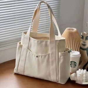 Custom Professional Style <b>Large</b> Capacity Silk Screen <b>Printed</b> Canvas Shoulder Logo Wholesale High Quality Promotional Bag - Product Image 3