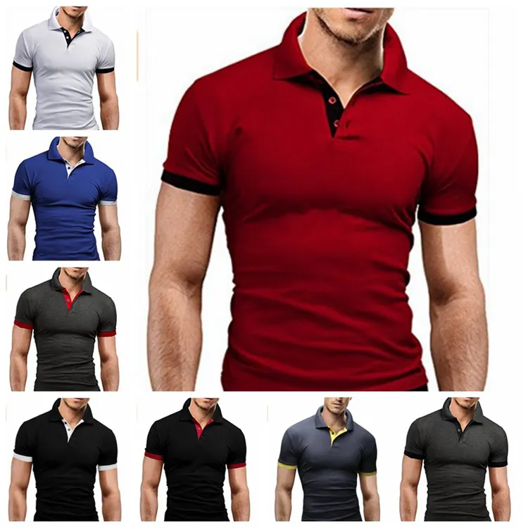Custom logo polyester t shirt manufactures for men blank golf t-shirts embroidered men's polo shirts