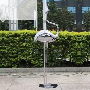 Escultura de <span class=keywords><strong>metal</strong></span> de cisne de acero inoxidable escultura de <span class=keywords><strong>metal</strong></span> oxidado estatua de pájaro escultura de jardín <span class=keywords><strong>metal</strong></span> - Product Image 5