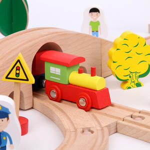 Ensemble de voitures jouets en bois pour enfants de 78 pièces blocs de construction en mosaïque PC créatifs avec combinaison de puzzle de scène de <span class=keywords><strong>ferme</strong></span> animale - Product Image 2