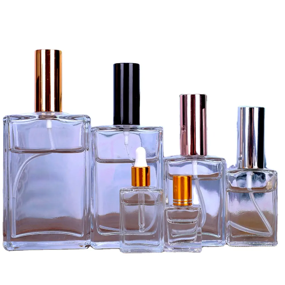 5ml 10ml 15ml 30ml 50ml 100ml 150ml Clear Glass Perfume Bottle Spray Type Customizable Wholesales Printed Logos