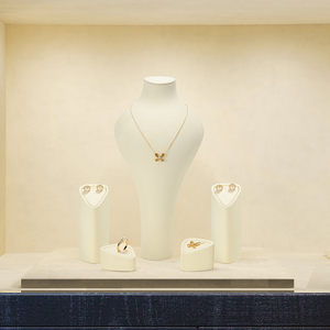 FANXI Custom Made bianco bracciale anello orecchini gioielli manichino busto Stand gioielli gioielli professionali espositore per negozio - Product Image 2