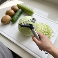 Éplucheur de légumes à lame large, trancheuse à choux en acier inoxydable pour la préparation culinaire