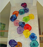 Art mural en verre de Murano soufflé à la main Décoration murale suspendue pour accessoires de maison